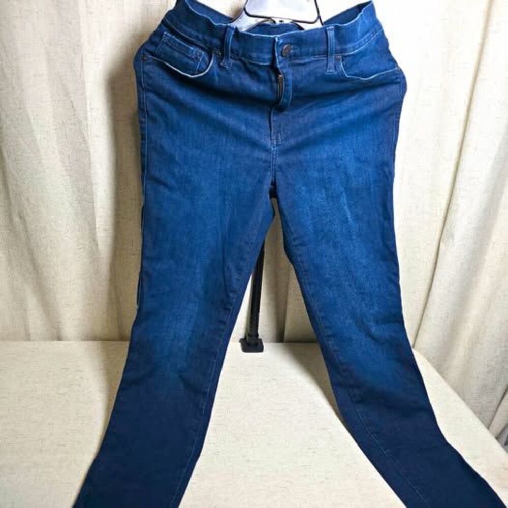 Mott & Bow Women’s Dark Wash Slim Skinny Jeans Blue Stretch 5-Pocket Zip